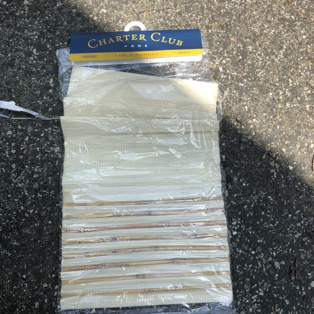 Bamboo Table Runner 72” Long Charter Club Party Event Wedding Rustic Boho DIY